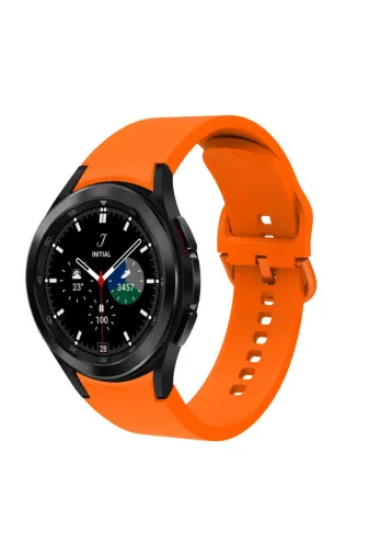 Techaks TCHS-19023 Galaxy Watch 4 Classic 46Mm Krd-50 Uyumlu Zore Kordon-Turuncu