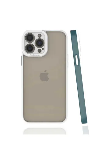 Techaks TCHS-20864 Iphone 13 Pro Max Uyumlu Zore Mima Kılıf-Koyu Yeşil