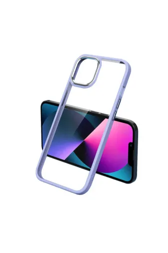 Techaks TCHS-20880 Iphone 11 Uyumlu Zore Krom Kılıf-Lila