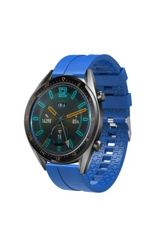 Techaks TCHS-21139 Huawei Watch Gt 3 46Mm Krd-23 Uyumlu Zore Kordon-Saks Mavi