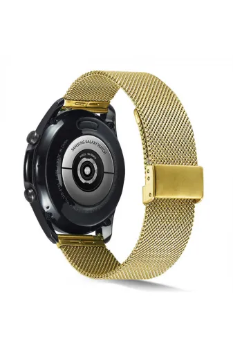 Techaks TCHS-21144 Huawei Watch Gt 3 46Mm Uyumlu Krd-45 Metal Zore Kordon-Gold