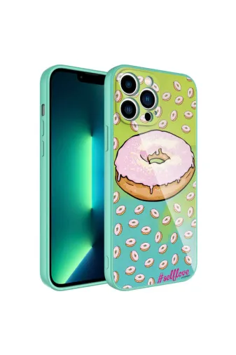 Techaks TCHS-23675 Iphone 12 Pro Max Uyumlu Kamera Korumalı Desenli Sert Silikon Zore Epoksi Kılıf-No12