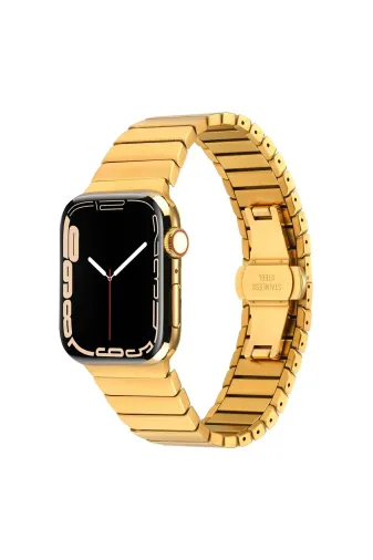 Techaks TCHS-25783 Watch 7 41Mm Kordon Uyumlu Krd-79 Metal Strap Kayış Clo- Gold