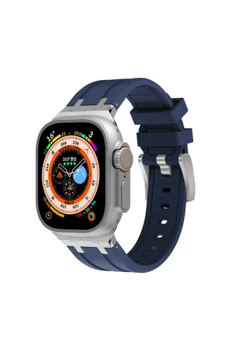 Techaks TCHS-27218 Watch 7 45Mm Uyumlu Krd-89 Uyumlu Zore Kordon-Lacivert