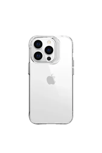 Techaks TCHS-27387 Iphone 14 Pro Max Uyumlu Zore Şeffaf Ultra İnce Aihttg Tasarımlı Okka Kılıf-Renksiz