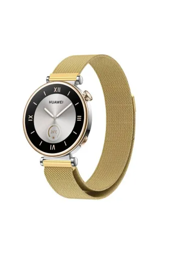 Techaks TCHS-29994 Huawei Gt4 18Mm Uyumlu Krd-01 Metal Zore Kordon-Gold