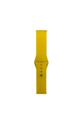 Techaks TCHS-31240 Galaxy Watch 42Mm Band Serisi 20Mm Klasik Kordon Silikon Strap Kayış-Sarı