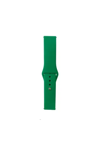 Techaks TCHS-31241 Gear S2 Band Serisi 20Mm Klasik Kordon Silikon Strap Kayış-Grass Green