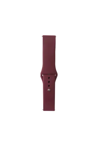 Techaks TCHS-31249 Gear S3 Band Serisi 22Mm Klasik Kordon Silikon Strap Kayış-Red Wine