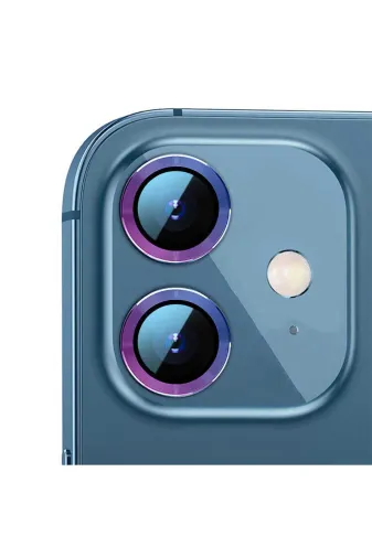 Techaks TCHS-CL-02-iPhone 12 Mini Iphone 12 Mini Uyumlu Zore Cl-02 Kamera Koruyucu-Colorful