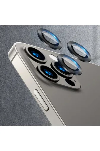 Techaks TCHS-CL-04-iPhone 13 Pro Max Iphone 13 Pro Max Uyumlu Zore Cl-04 Kamera Koruyucu-Siyah