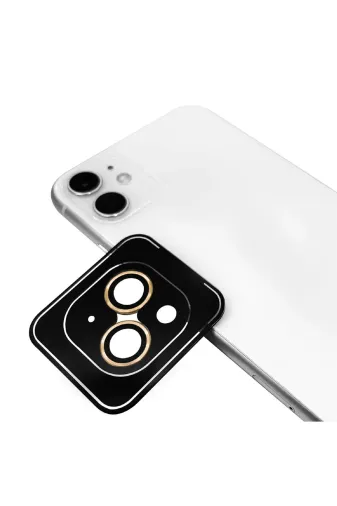 Techaks TCHS-CL-09-iPhone 12 Mini Iphone 12 Mini Uyumlu Zore Cl-09 Kamera Koruyucu-Gold