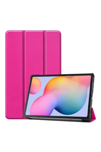 Techaks TCHS14844 Galaxy Tab S7 T870  Uyumlu Zore Smart Cover Standlı 1-1 Kılıf-Pembe