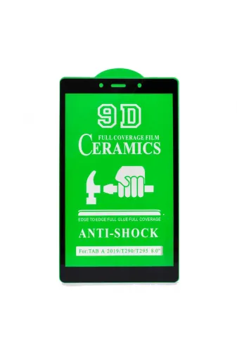 Techaks TCHS15938 Galaxy Tab A 8.0 (2019) T290 Uyumlu Zore Tablet Seramik Ekran Koruyucu-Siyah