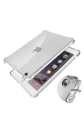 Techaks TCHS18477 Ipad 10.2 2021 (9.nesil) - Uyumlu Uyumlu Zore Tablet Nitro Anti Shock Silikon Kapak-Renksiz