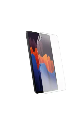 Techaks TCHS26064 Galaxy Tab S7 Plus T970 Kağıt Hisli Mat Uyumlu Davin Paper Like Tablet Ekran Koruyucu-Renksiz