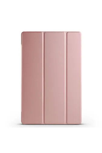 Techaks TCHS30549 Galaxy Tab S9 Fe Plus Uyumlu Zore Smart Cover Standlı 1-1 Kılıf-Rose Gold