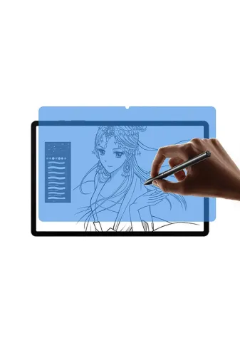 Techaks TCHS31161 Galaxy Tab S9 Uyumlu Zore Paper-Like Ekran Koruyucu-Renksiz