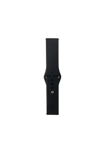 Techaks TCHS31248 Huawei Honor Magic 2 46Mm Band Serisi 22Mm Klasik Kordon Silikon Strap Kayış-Siyah