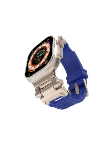 Techaks TCHS31534 Watch 44Mm Clo Krd-108 Metal Başlıklı Silikon Kordon-Starlight-Mavi