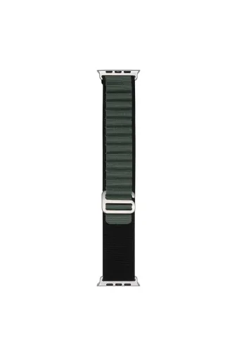 Techaks TCHS31545 Watch Ultra 49Mm Clo Band-74 Hasır Kordon-Siyah-Yeşil