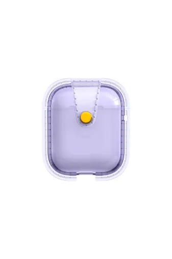 Techaks TCHS32015 Air-Pods Zore Airbag 33 Darbelere Karşı Dayanıklı Magnetik Kılıf-Mor