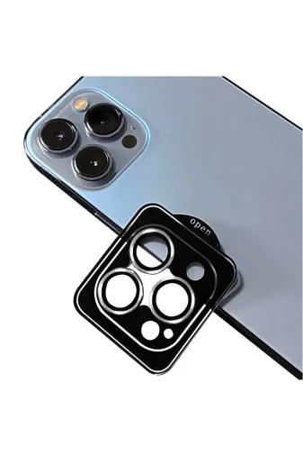 Techaks TCHS33870 Iphone 16 Pro Uyumlu Zore Cl-18 Kamera Lens Koruyucu-Gümüş