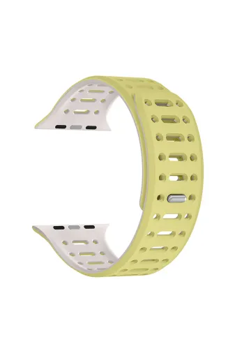 Techaks TCHS34458 Watch 7 41Mm Uyumlu Zore Krd-124 Silikon Kordon Strap Kayış-Sarı