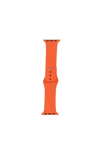Techaks TYCD37FC15E73A8E163D73705 Watch 7 41Mm Uyumlu Band Serisi Klasik Kordon Silikon Strap Kayış-Fesh Orange