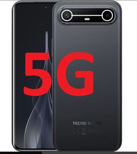 Tecno Spark Slim 256 8+8 5g (Tecno Türkiye Garantili) Siyah