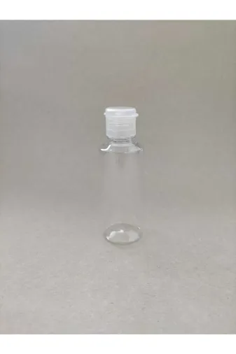 tedmar 6958697609280 50 Adet 10 Ml Şeffaf Fliptop Kapaklı Kolonya, Dezenfektan, Likit Şişesi