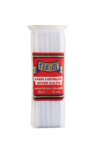 Tek-İş RT-RYL-ARML10017 Tekis Lastik No:2 Yassı Lastik Şalvar Lastiği 10 Metre
