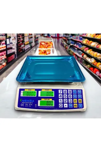 Teknika ACS-309C 40 Kg Elektronik Terazi 2 Gram Hassasiyetli Şarjlı Terazi