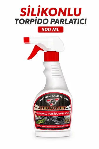 TEKNOJET Silikonlu Torpido Parlatıcı 500 Ml - Uzun Süreli Parlaklık & Toz Tutmaz Etki