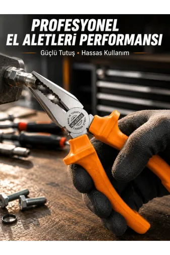 teknotrust UCZZETP181PENSE-4 Preminyum Ergonomik Saplı Hassas Kavrama Dövme Çelik Pense