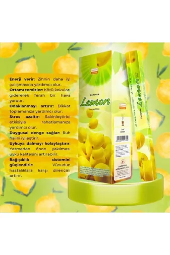 teknotrust vsyvsbwgsg Limon Tütsüsü 20 Çubuk