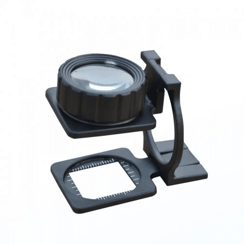 Tekstilciler Için Kumaş Kontrolü Büyüteç,katlanan, Metal 15x Büyütme