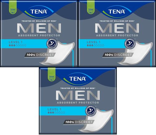 Tena Men Emici Koruma Level 1 Erkek Mesane Pedi 72 Adet