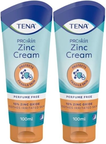 Tena Proskin Çinko Krem 100 ML (Yatan hastalar için Koruyucu - Onarıcı) (2 Li Set)