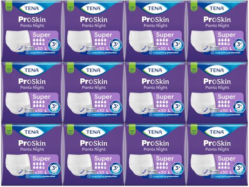 Tena Proskin Pants Süper Night Gece Emici Külot Yetişkin Bezi L - Büyük - Large 360 Adet