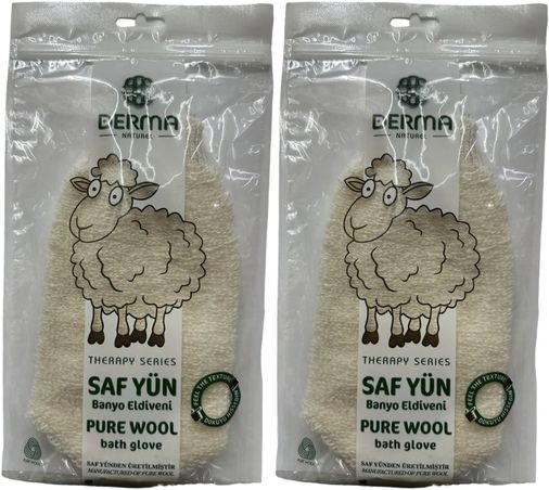 Therapy Saf Yün Banyo Eldiveni T-485 (2 Li Set)