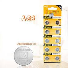 Tianqiu AG8 LR55 LR1120H 391A Pil 10 Lu Paket Halinde