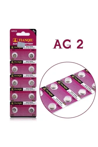 TIANQUI ST05074 Tıanqıu Ag2 Lr59/lr726 Alkalin 10 Lu Düğme Pil