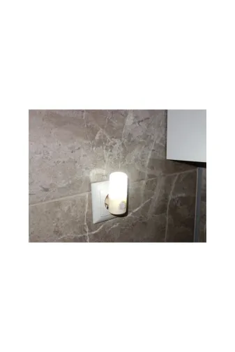 TLG TLG040 Ledli Beyaz Işık Prize Takılan Anahtarlı Gece Lambası 1Ad.