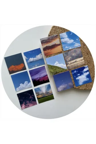 Tofu TOFU-BULUT12 Etiket Bulut Temali Sticker Seti 12'li Bulut - Clouds -Sticker -Etiket