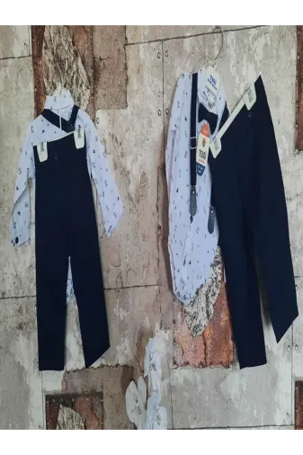 togi TYCB45632E86DB2600 Çıtçıtlı Gözlük Dsn Gömlek Takım