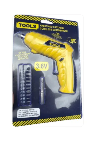 Tools TOOLS68643 Usb Şarjlı Tornavida Seti Led Lambalı