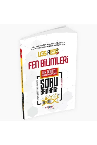 Topaç Yayınları LGSTPCFEN4046 2026 8.sınıf Lgs Fen Bilimleri 1.dönem Dijital Çözümlü Soru Bankası