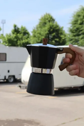 TOPTANFONİ PRA-11355815-1673 Mokapot 6-Cup Coffeehutt Bigg Coffee Kahve Demleme Kahve Ekipmanı Italyan Filtre Kahve Makinesi