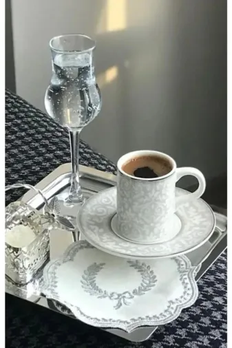TOPTANFONİ PRA-9986175-8824 Paslanmaz Çelik Gümüş Renk Sunum Tepsisi 21 X21 Cm Çay Kahve Pasta Tatlı Servis Sunum Tepsisi 1 Ade